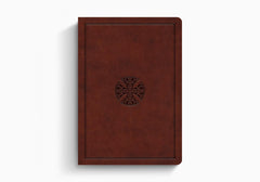 ESV Journaling Bible Interleaved Edition, Mahogany, Mosaic Cross Design
