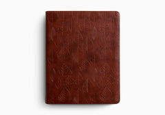 ESV Single Column Journaling Bible® - Chestnut/Leaves