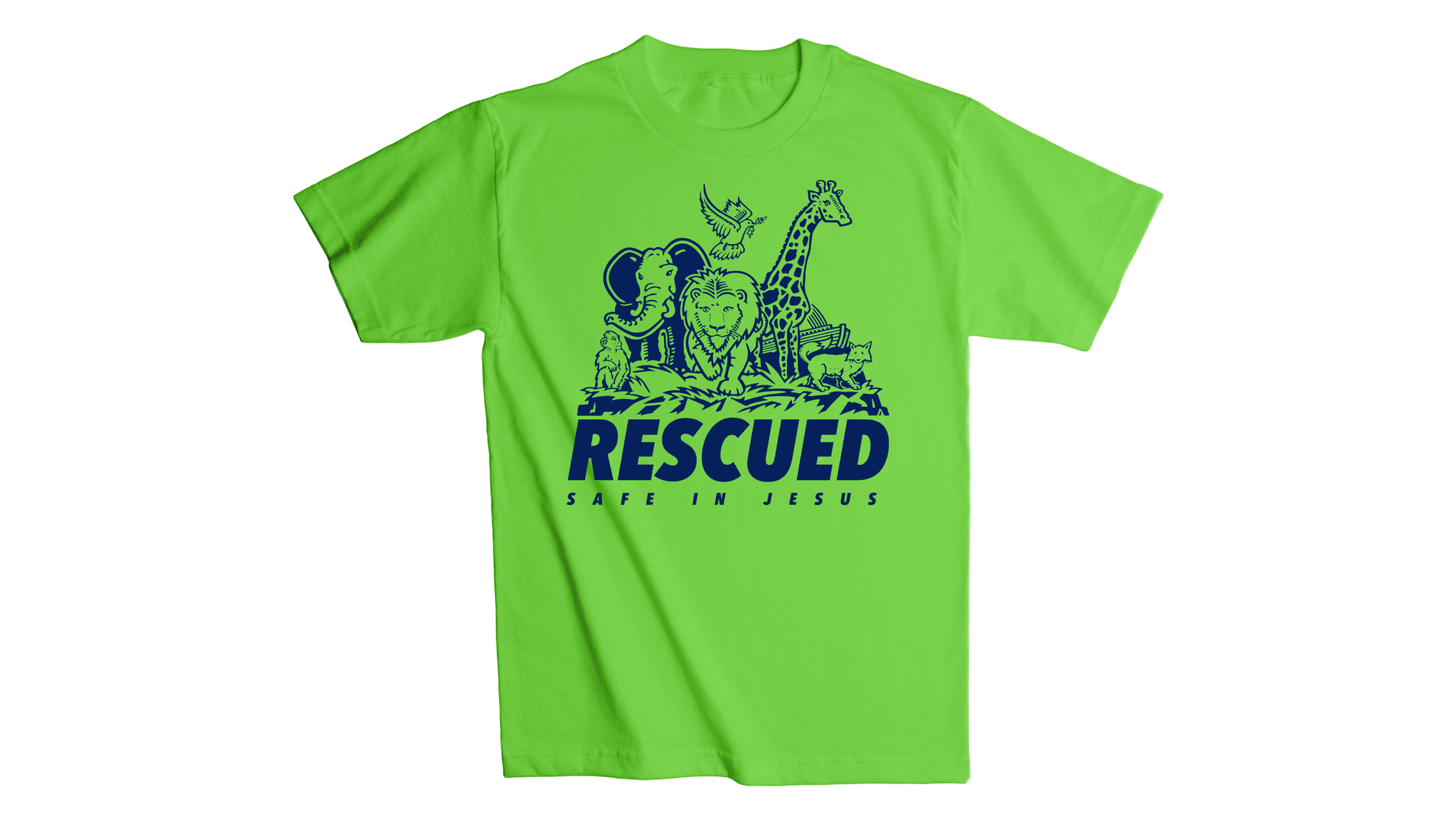 Rescued Youth T-Shirt - Bright Green