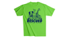 Rescued Adult T-Shirt - Bright Green