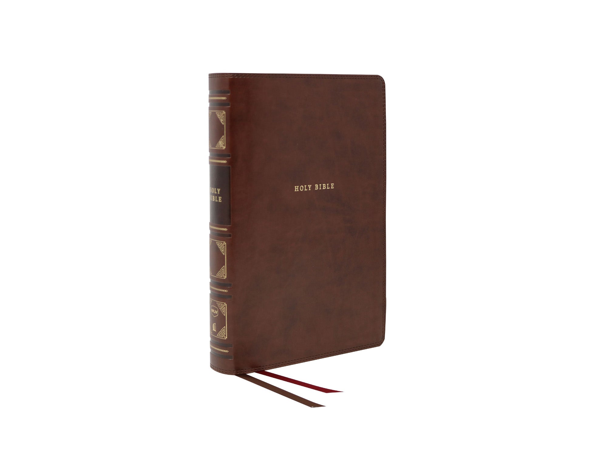 NKJV Classic Center-Column Reference Bible Brown