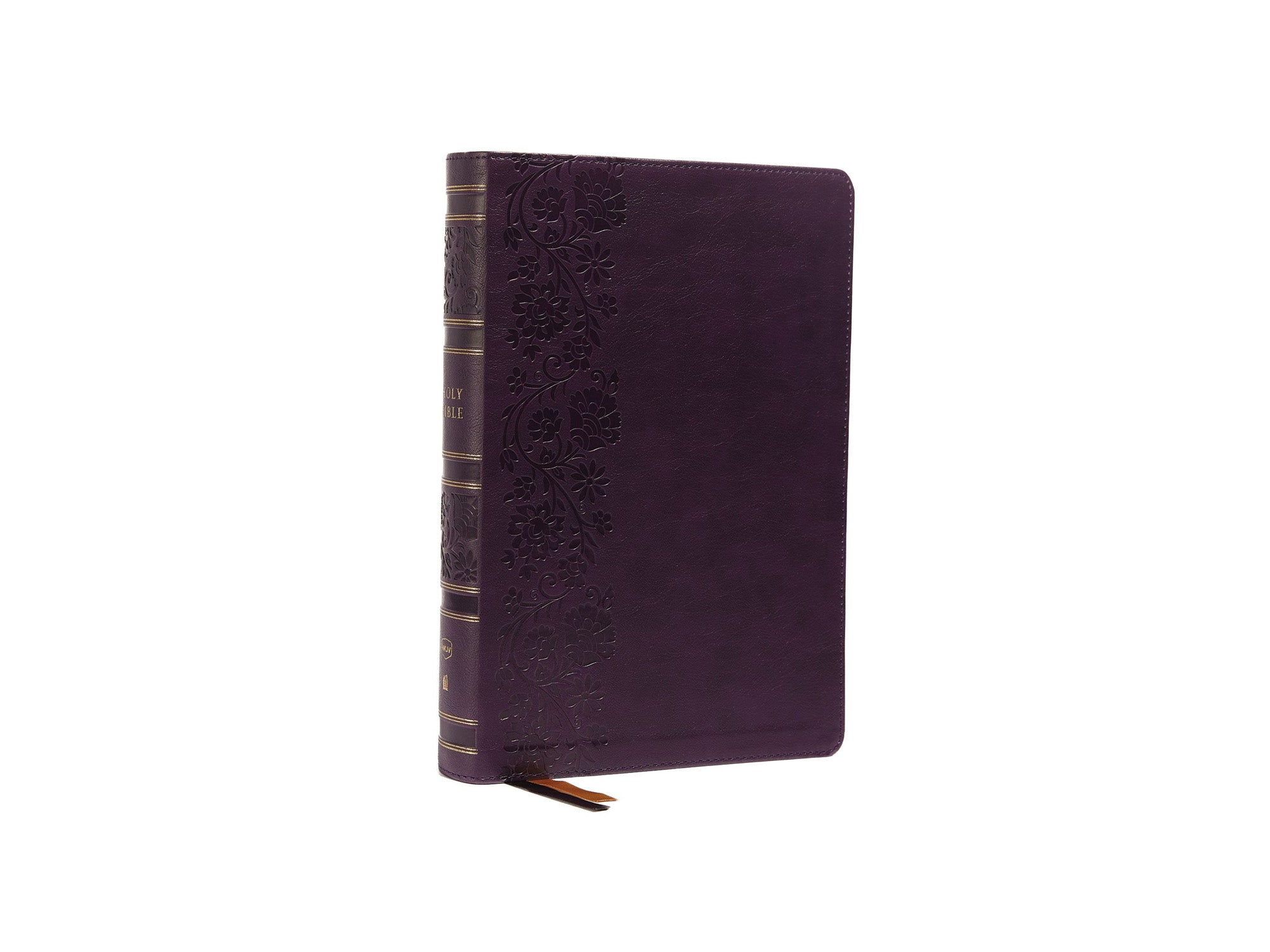 NKJV Single-column Wide-Margin Reference Bible Purple Indexed