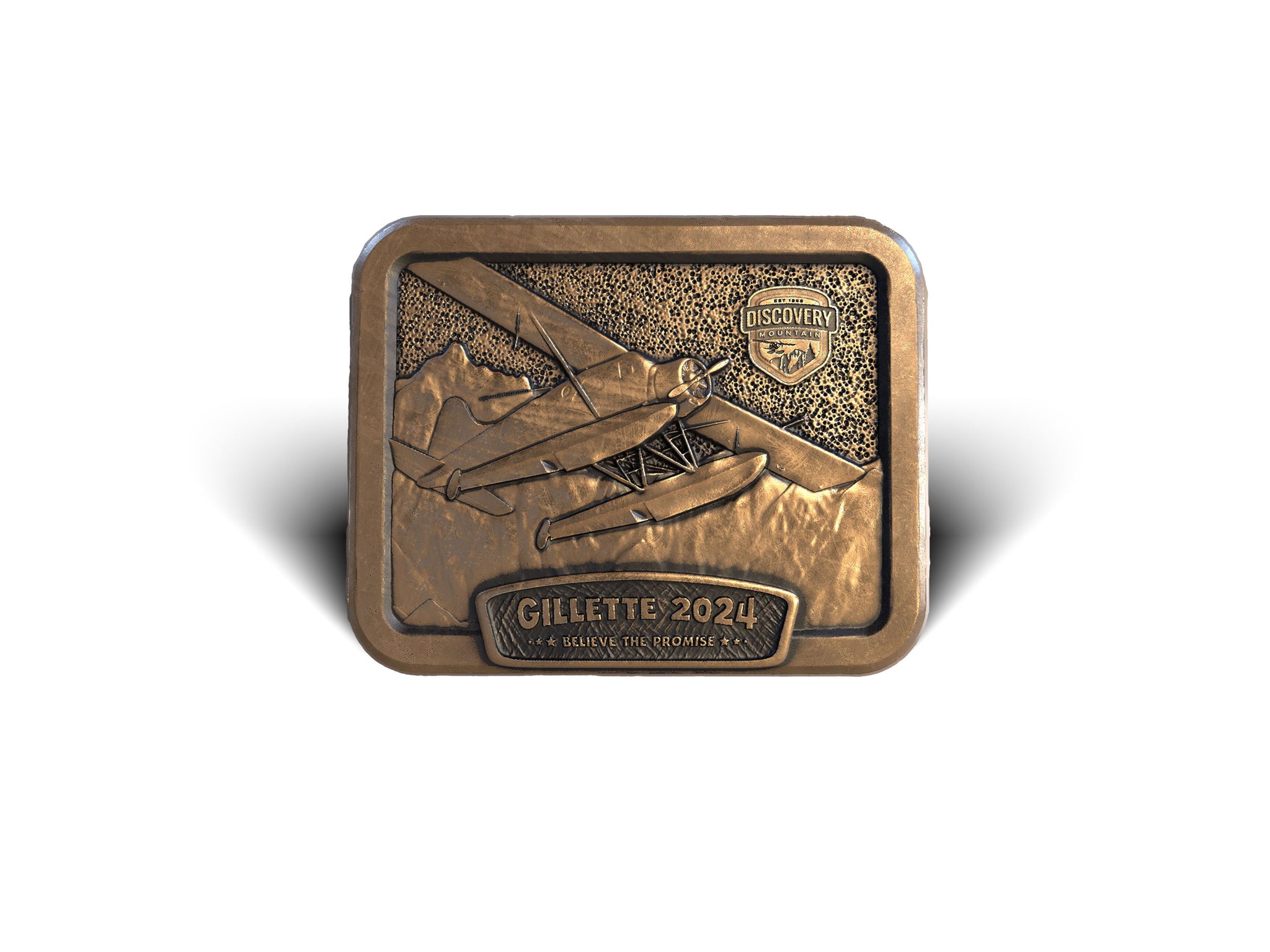 Gillette 2024 Discovery Mountain Belt Buckle