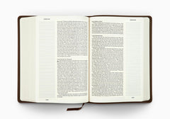 ESV Large Print Single Column Journaling Bible® - Brown Leather