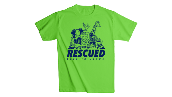 Rescued Adult T-Shirt - Bright Green